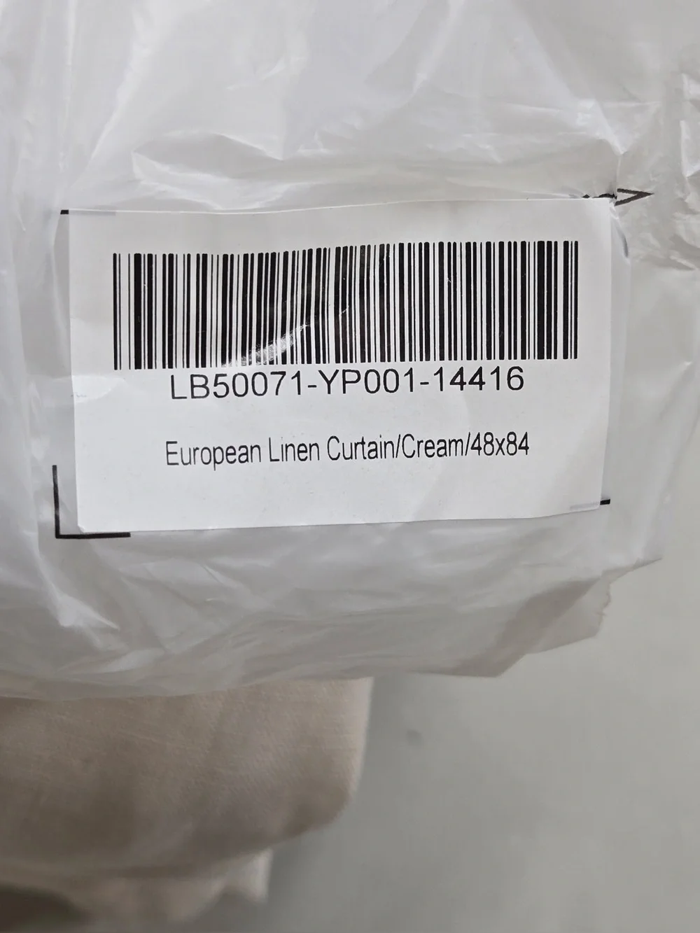 NWT QUINCE Set Of 2 48x84 European Linen Curtains Cream 0502